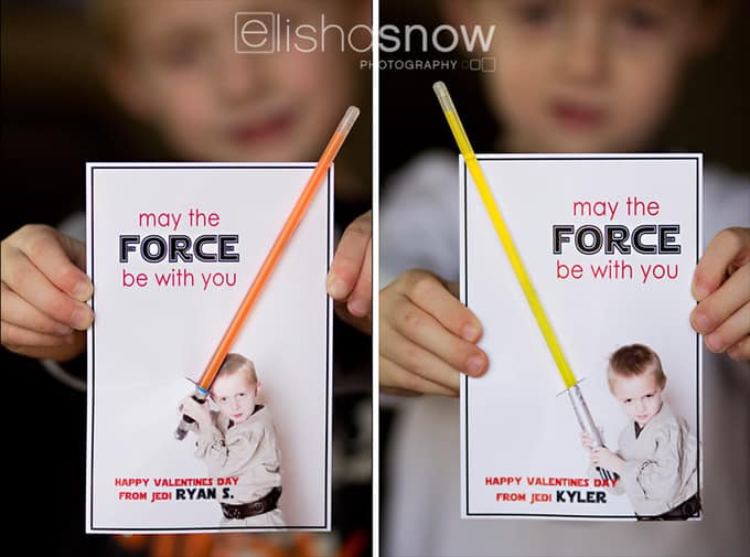Idées de cartes de Saint Valentin pour les enfants qui aiment Star Wars